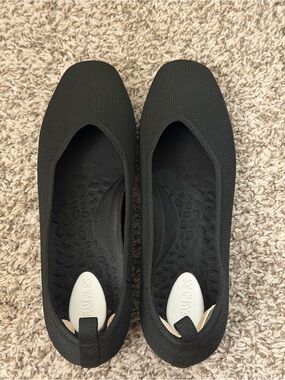 Dream Pairs Black Slip-On Knit Ballet Flats